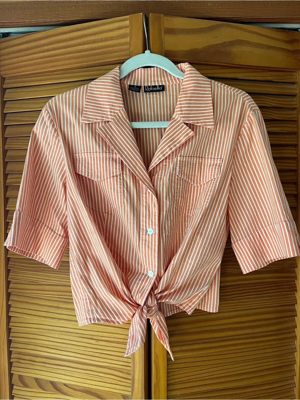 Vintage Front Tie Button Down